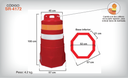 TAMBOR PARA TRAFICO VEHICULAR CON 2 REFLEJANTES SR-4172K JYRSA