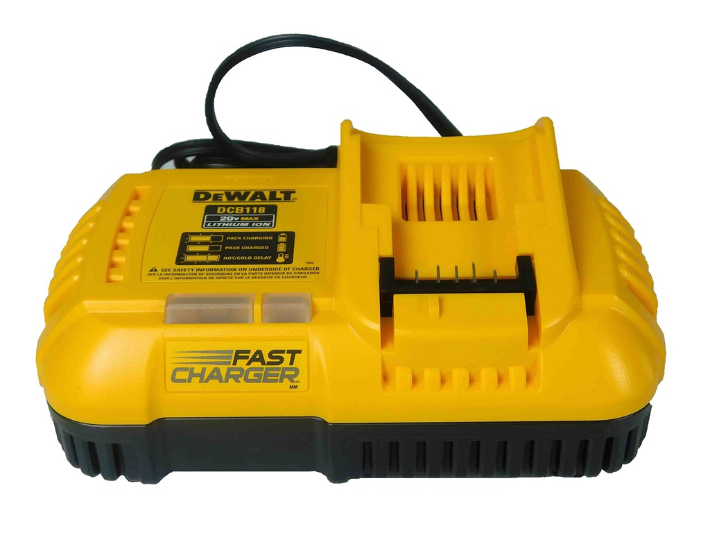 CARGADOR PARA BATERIAS LI-ION 60V DCB118 DEWALT