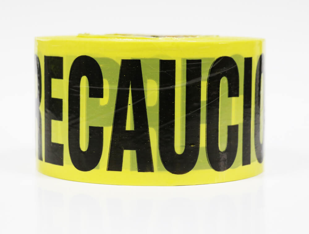 CINTA DELIMITADORA CON LEYENDA "PRECAUCIÓN" SR-1192 JYRSA