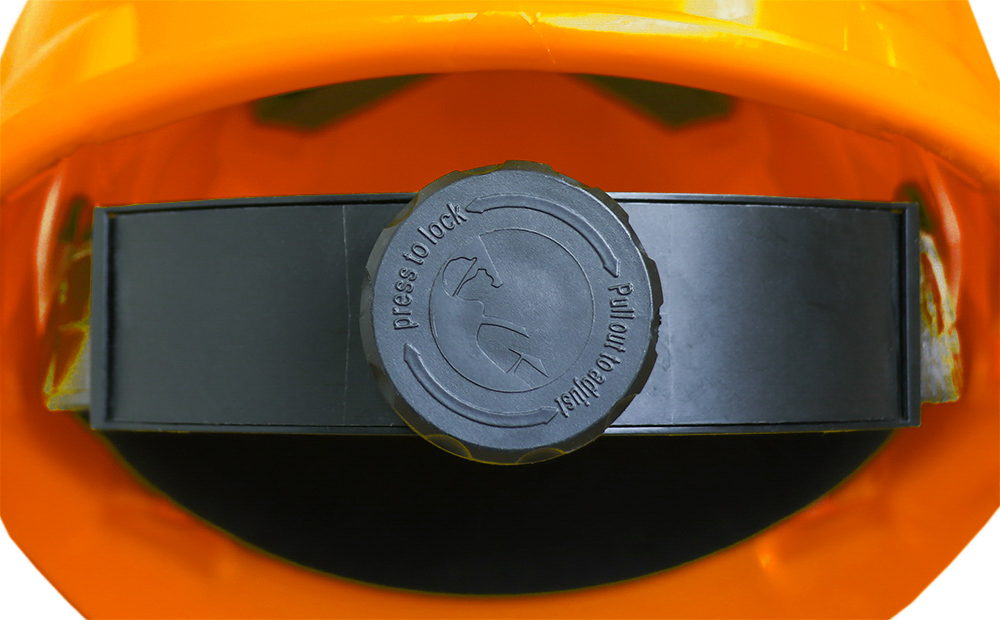 CASCO ANARANJADO DIELÉCTRICO CON SUSPENSION TEXTIL 6 PUNTOS DE MATRACA WW-2017ANK JYRSA