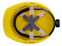 CASCO AMARILLO DIELÉCTRICO CON SUSPENSION TEXTIL 6 PUNTOS DE MATRACA WW-2017AMK JYRSA