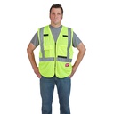 CHALECO AMARILLO ALTA VISIBILIDAD CLASE 2 TALLA S/M 48-73-5021 MILWAUKEE