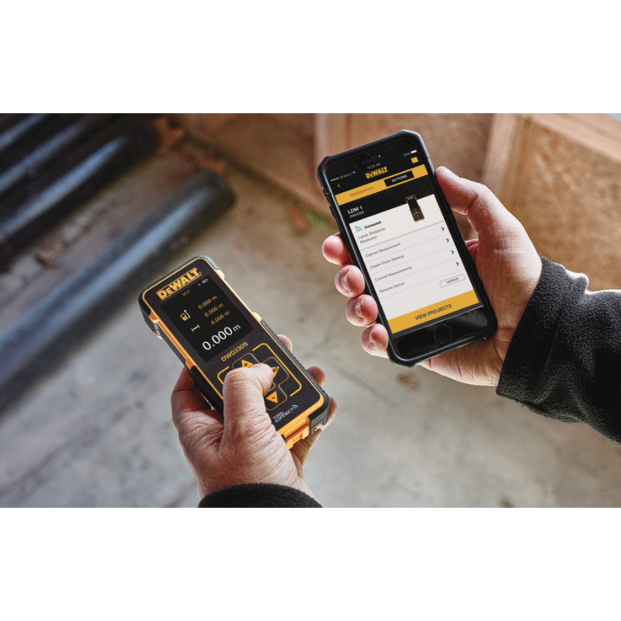 CINTA METRICA LASER 100 MTS BLUETOOTH DW0330SN DEWALT