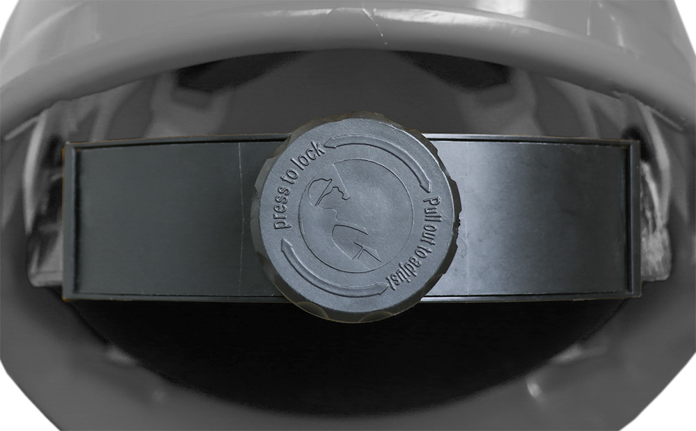 CASCO GRIS DIELÉCTRICO CON SUSPENSION TEXTIL 6 PUNTOS DE MATRACA WW-2017GK JYRSA