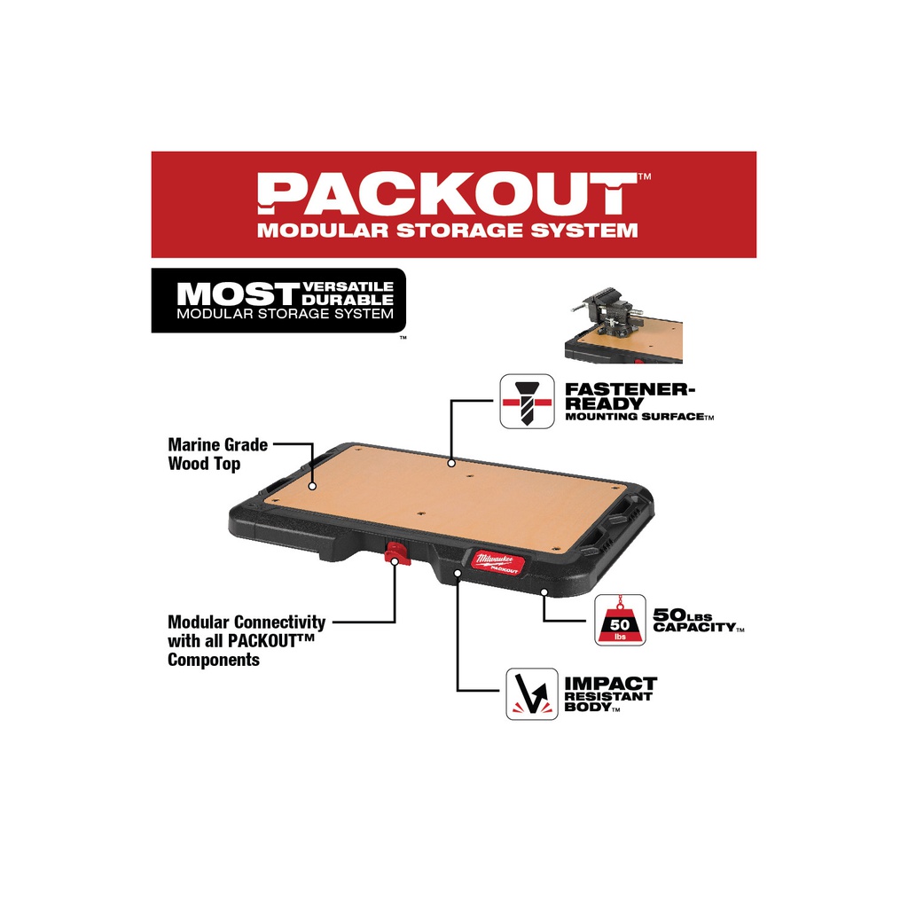 CUBIERTA DE TRABAJO PACK OUT 48-22-8488 MILWAUKEE