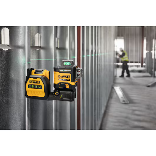 LASER VERTICAL- HORIZONTAL MULTI-LINEA 3X360 VERDE 20V DCLE34033D1 DEWALT