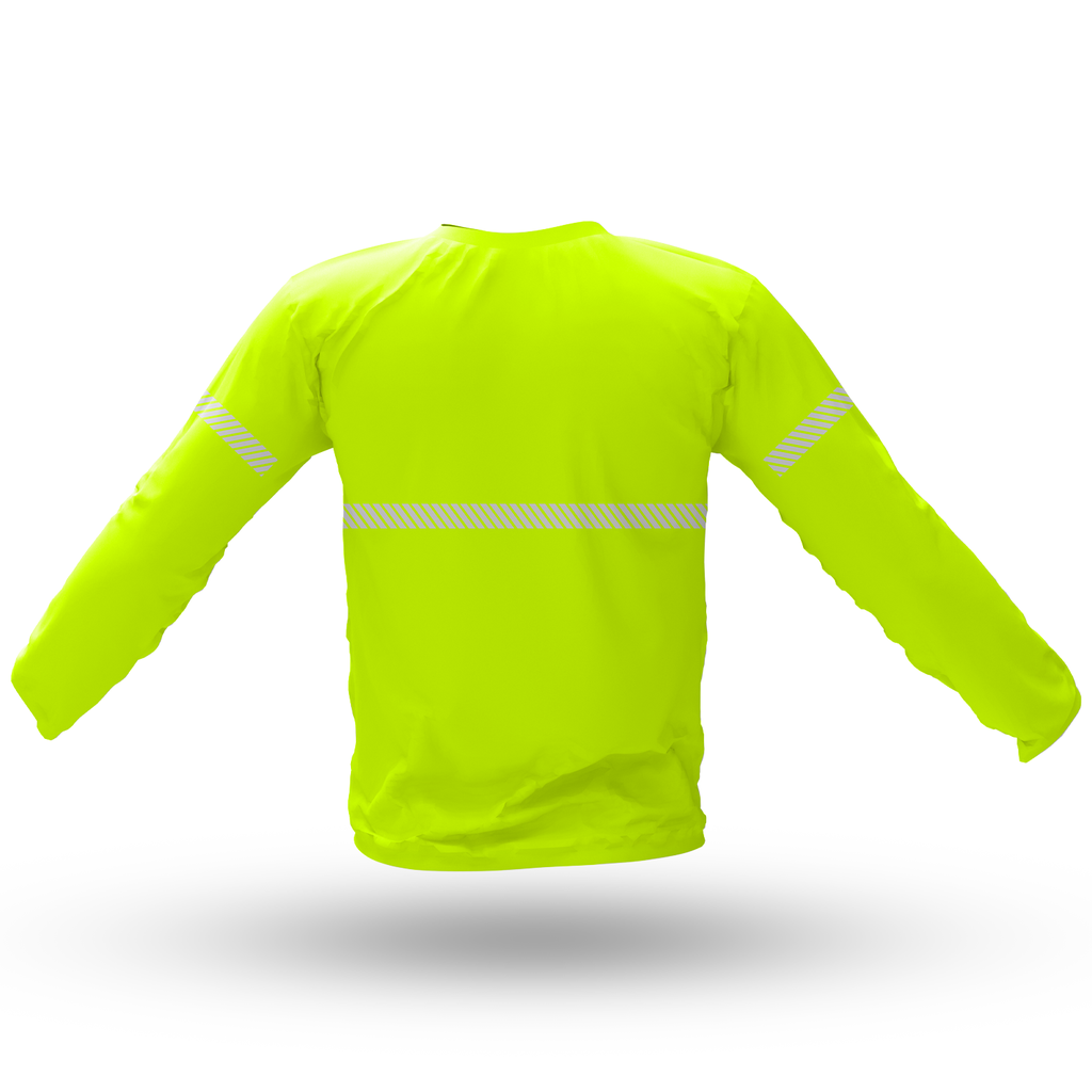 CAMISA REFLECTIVA MANGA LARGA CUELLO REDONDO "SPEED DRY" AMARILLA TALLA S 20020S T-SAFETY