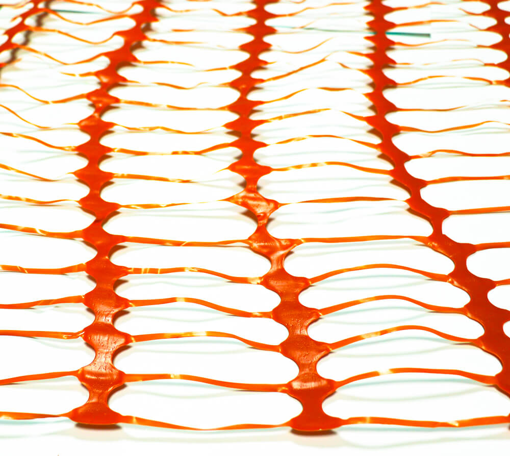 MALLA SEGURIDAD PLÁSTICA NARANJA FOSFORESCENTE 1.22X30 METROS SR-1187 JYRSA