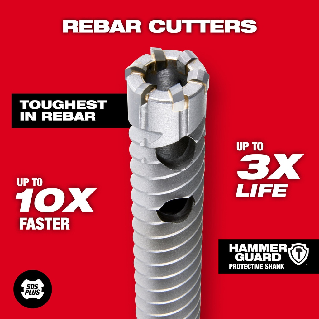 BROCA ROTOMARTILLO SDS+ CORTA VARILLAS 3/8"X12" 48-20-6701 MILWAUKEE