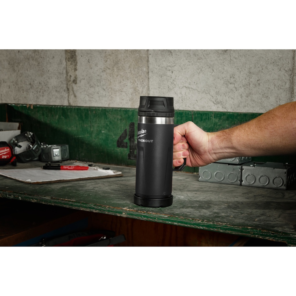 MUG TERMICO 18 OZ PACK OUT NEGRO 48-22-8394B MILWAUKEE