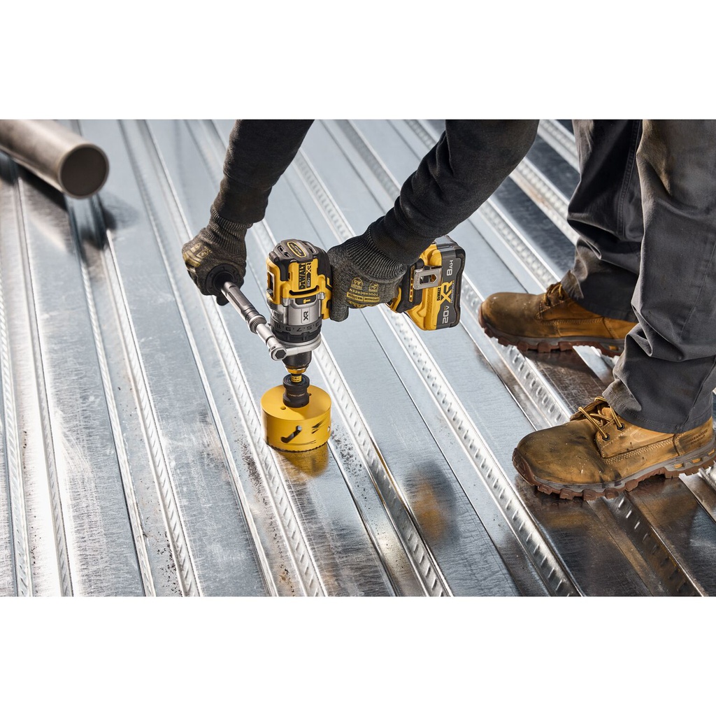 TALADRO PERCUTOR 1/2" 20V SIN CARBONES DCD1007WW1 DEWALT