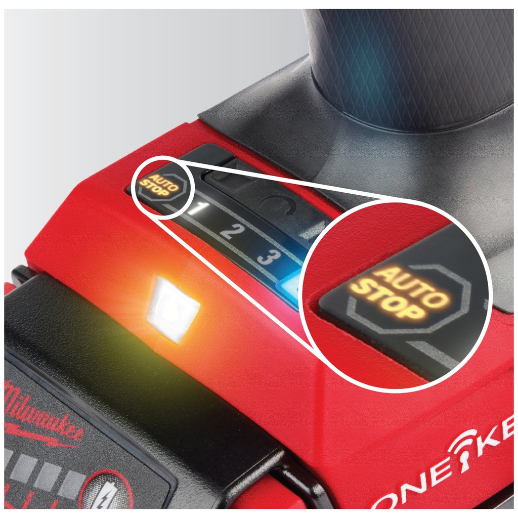 KIT TALADRO 1/2" 2906-20+ATORNILLADOR IMPACTO 1/4" 2957-20 M18 CON ONE-KEY 3696-22 MILWAUKEE