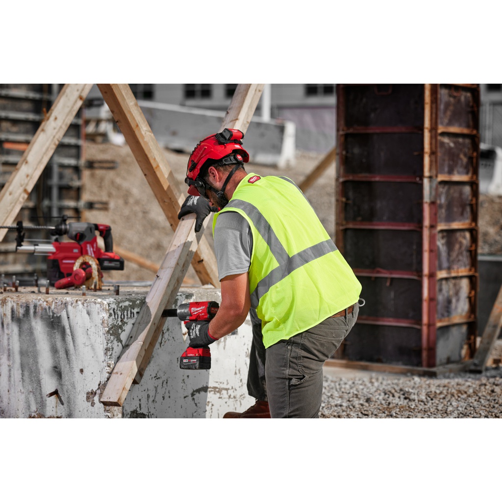 CHALECO AMARILLO ALTA VISIBILIDAD CLASE 2 TALLA S/M 48-73-2241 MILWAUKEE