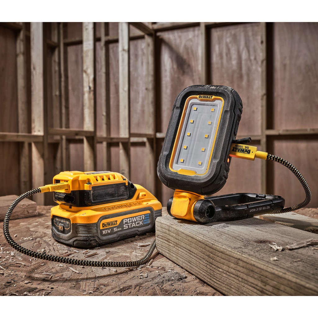 LAMPARA LED RECARGABLE USB CON 1000 LUMENES DCL182 DEWALT
