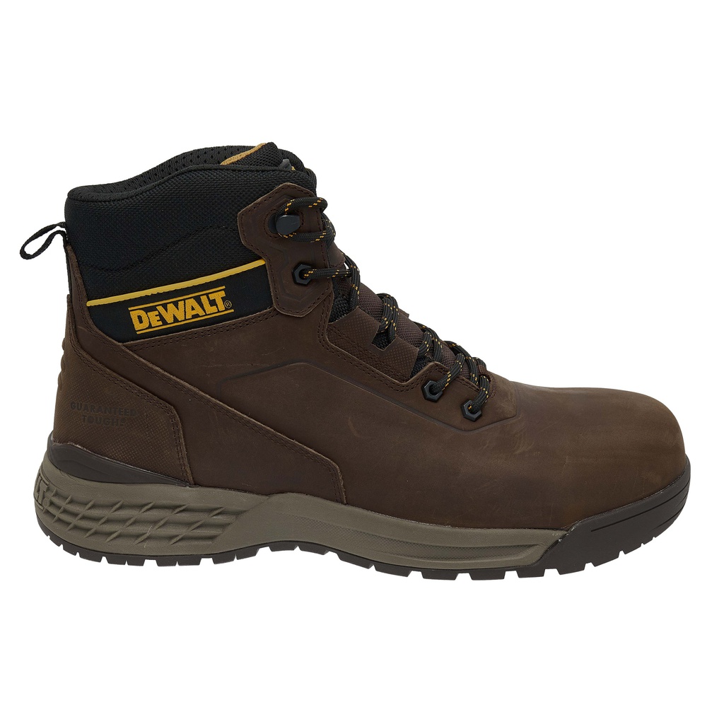 ZAPATO CUERO PUNTA COMPOSITE CAFE DIELECTRICO SHELTON #7 141540 DEWALT