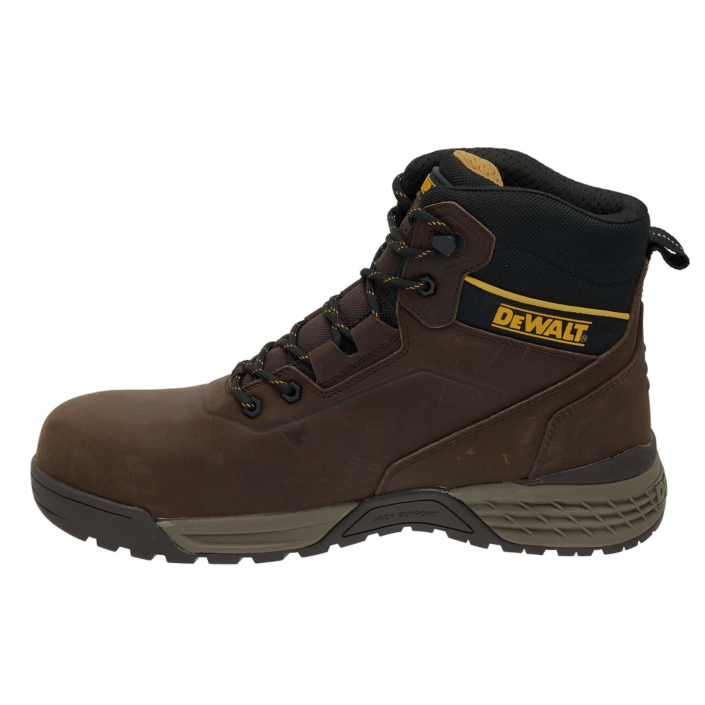 ZAPATO CUERO PUNTA COMPOSITE CAFE DIELECTRICO SHELTON #7 141540 DEWALT