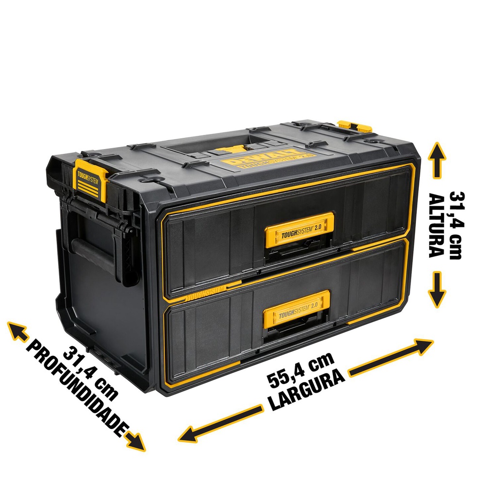 CAJA HERRAMIENTA CON 2 CAJONES TOUGHSYSTEM 2.0 DWST08320 DEWALT