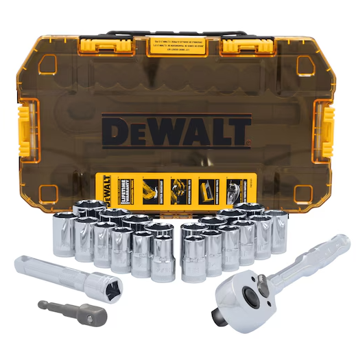 JUEGO CUBOS 1/2" SAE MM 23 PIEZAS  TOUGHSERIES™ DWMT45414 DEWALT