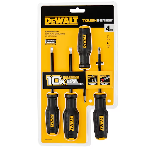 JUEGO DESTORNILLADORES PL/PH 4 PIEZAS DWHT65101 DEWALT