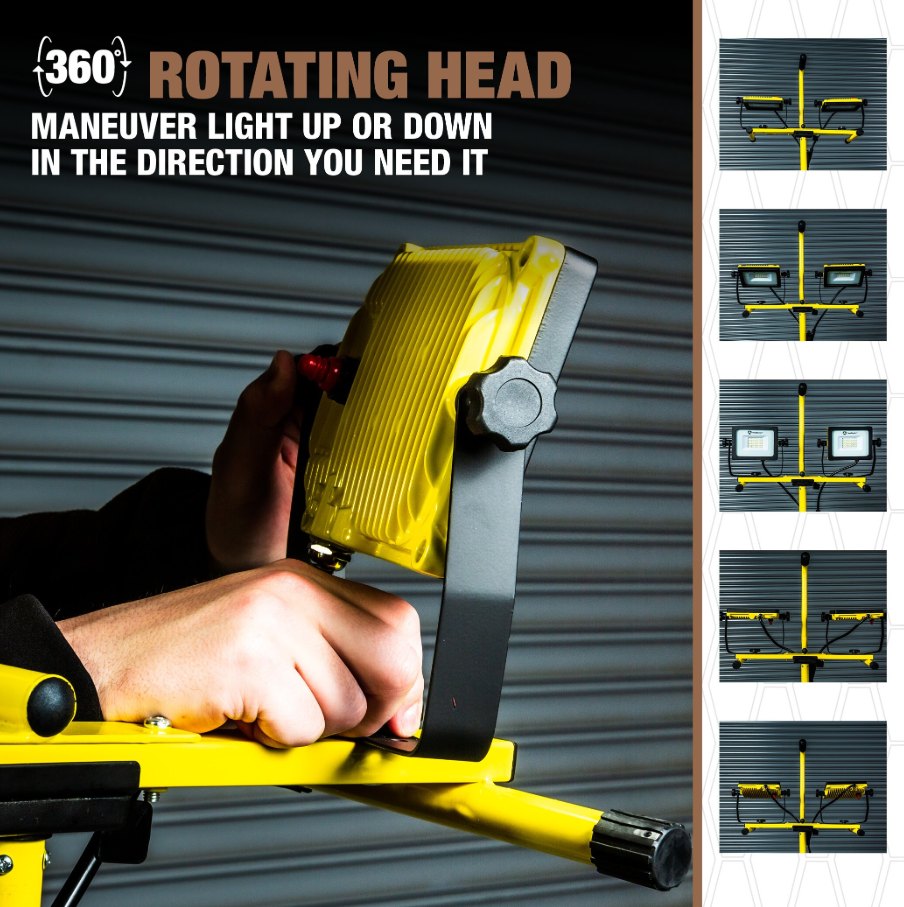 LAMPARA LED DUAL 6000 LUMENS TRIPODE TELESCOPICO CSW3X2 SOUTHWIRE