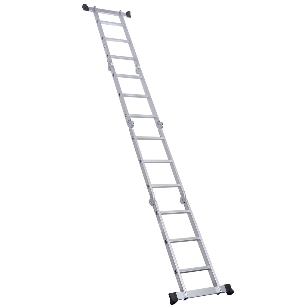 ESCALERA UTILITARIA MULTIPROPOSITO CON BANDEJA ALUMINIO 3.52 M  (12 PIES) 150 KG LX-M403 TECNOESCALERAS