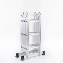 ESCALERA UTILITARIA MULTIPROPOSITO CON BANDEJA ALUMINIO 3.52 M  (12 PIES) 150 KG LX-M403 TECNOESCALERAS
