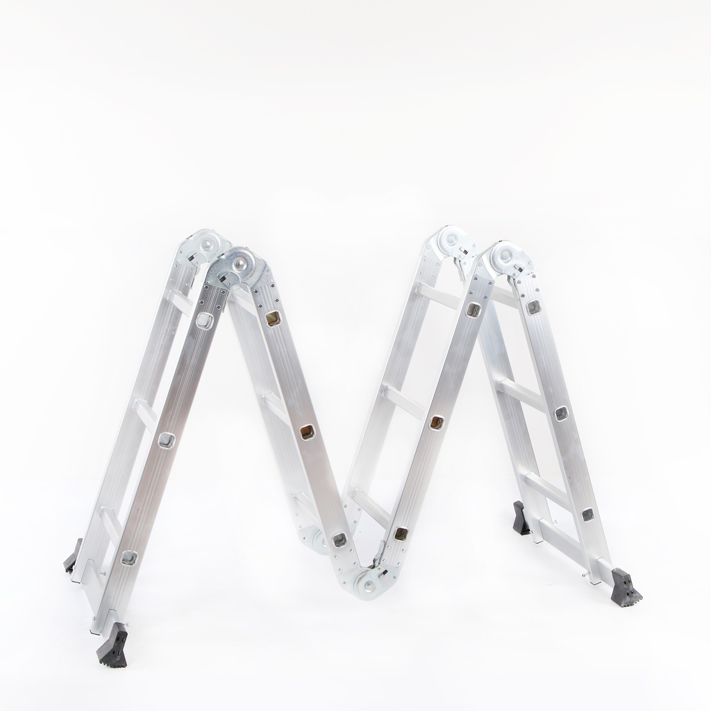 ESCALERA UTILITARIA MULTIPROPOSITO CON BANDEJA ALUMINIO 3.52 M  (12 PIES) 150 KG LX-M403 TECNOESCALERAS