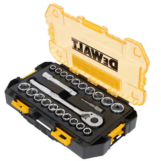 JUEGO CUBOS 1/2" SAE MM 23 PIEZAS  TOUGHSERIES™ DWMT45414 DEWALT