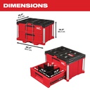 CAJA HERRAMIENTA CON 2 CAJONES PACKOUT 56.4X36.3X41.4 CM 48-22-8442 MILWAUKEE