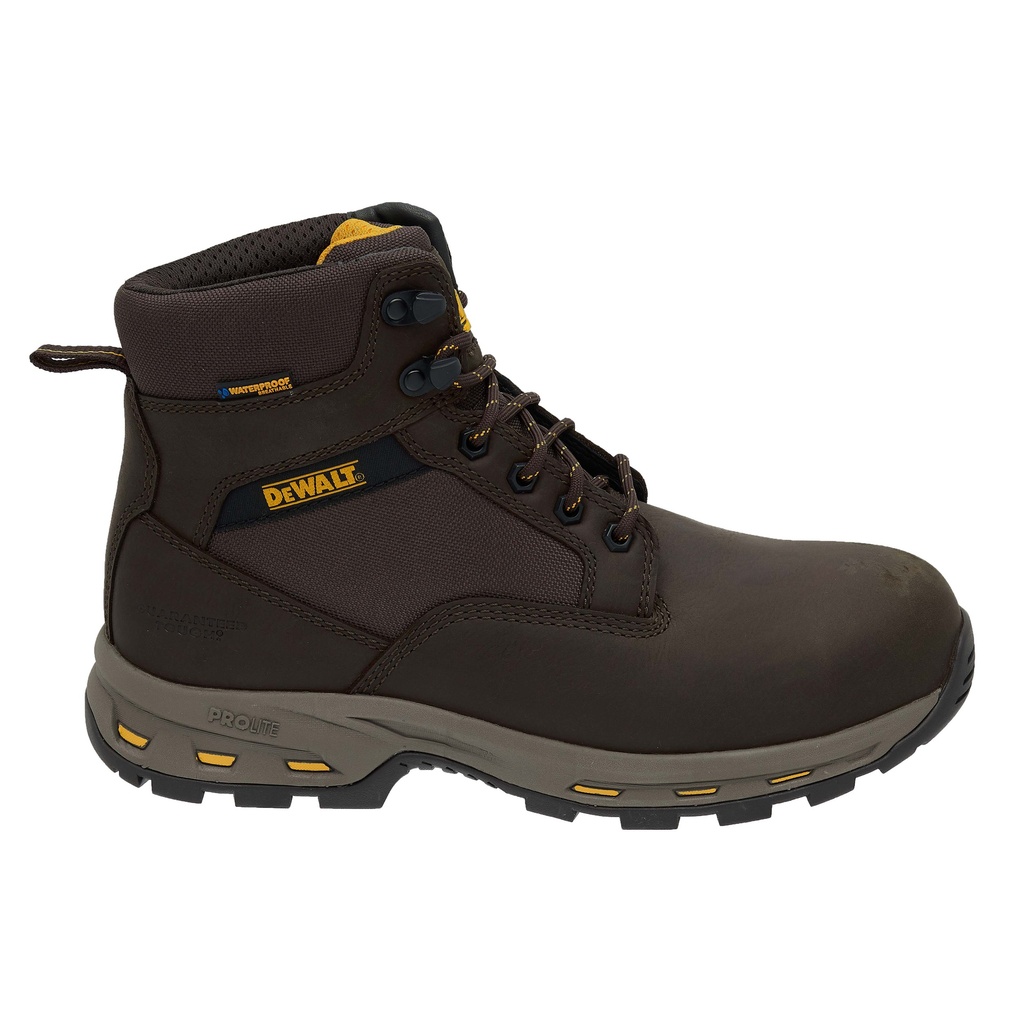 ZAPATO CUERO PUNTA COMPOSITE CAFE DIELECTRICO HALOGEN LITE #7 141740 DEWALT