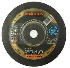DISCO CORTE METAL FINO 180X1.9X22.23 MM 7" 210293 RHODIUS