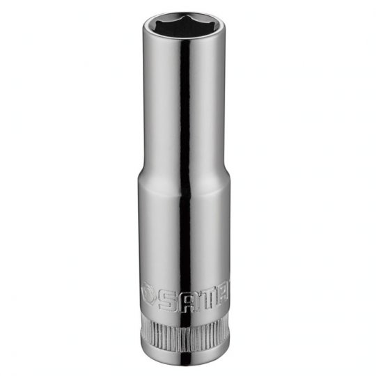 CUBO ESPIGA 3/8" LARGO 6 PUNTAS 18 MILIMETROS GL12411EM SATA