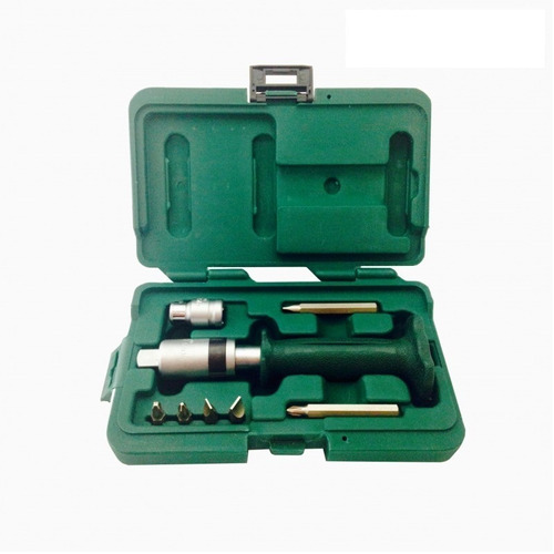 JUEGO DESTORNILLADOR IMPACTO CON PROTECTOR 8 PIEZAS ST09603SJ SATA