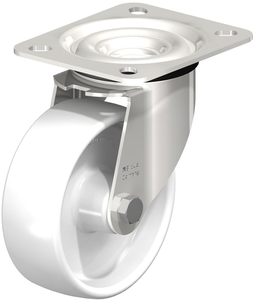 RUEDA GIRATORIA POLIAMIDA INOX 100X32MM 150K LEX-PO 100G 280016 BLICKLE