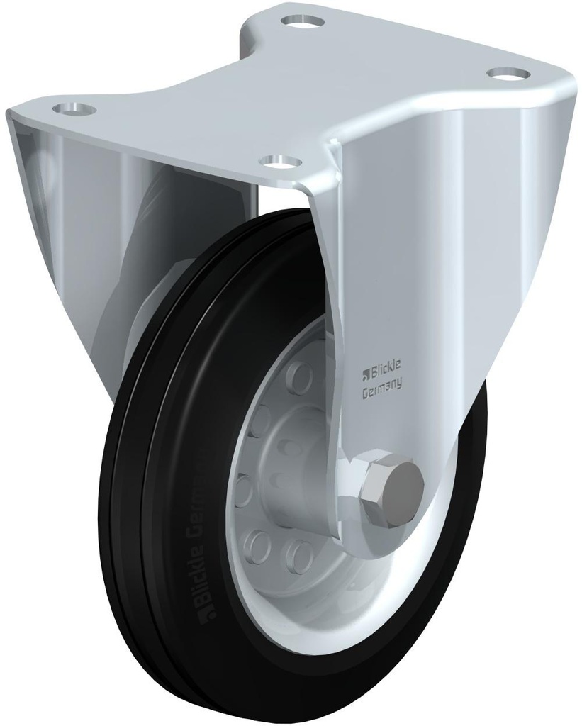 RUEDA FIJA HULE NEGRO 150x40MM 135KG B-VE150R 532119 BLICKLE