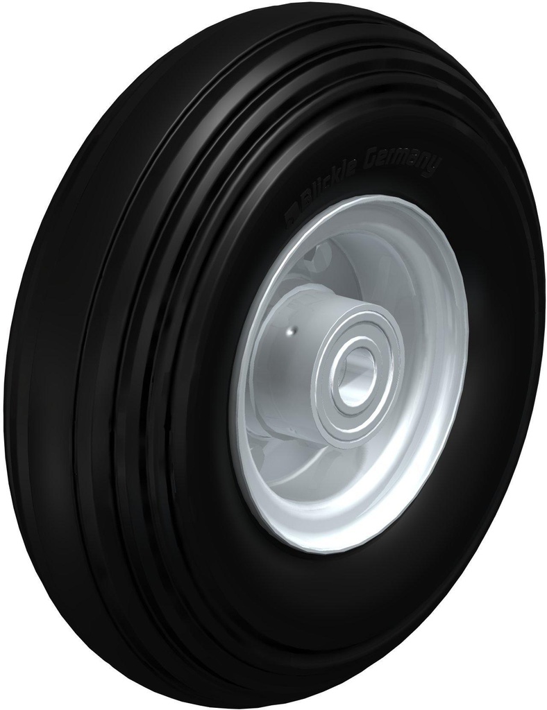 RUEDA SOLA HULE NEGRO 250x85MM  V256/20-75K  350KG 503060 BLICKLE