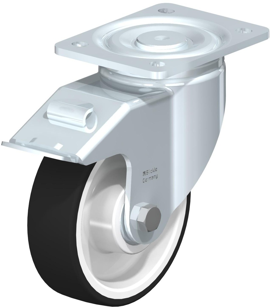 RUEDA POLIURETANO 150X45MM GIRATORIA CON FRENO LEX-POTH 150XR-FI 583187 BLICKLE