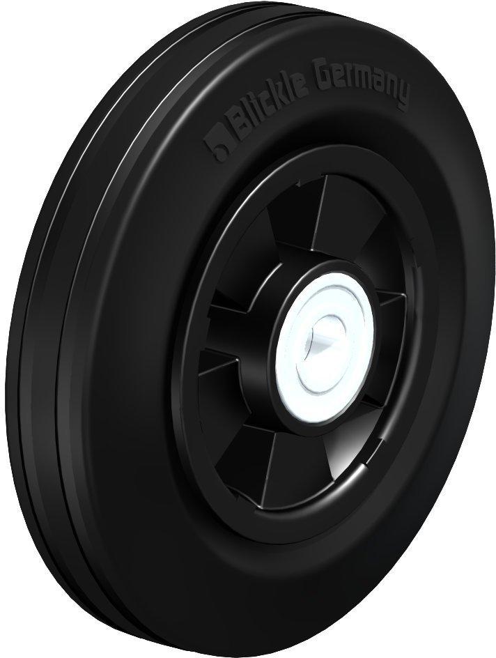 RUEDA SOLA GOMA NEGRA 200X50MM 205KG VPP 200/20K 263012 BLICKLE
