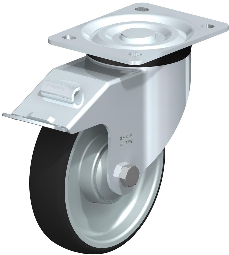 RUEDA GIRATORIA CON FRENO POLIAMIDA 160X40MM 400K L-PATH 160K-FI-FK 847021 BLICKLE