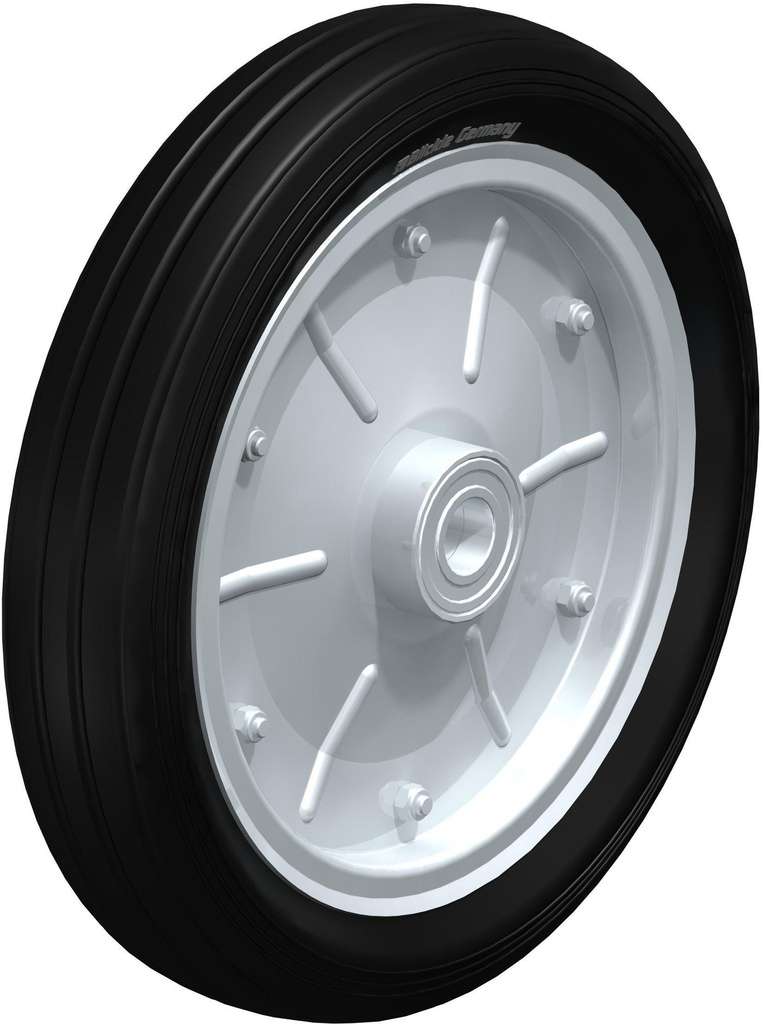 RUEDA SOLA HULE SOLIDA 400X80MM 475KG V 402/30-90K 262741 BLCKLE