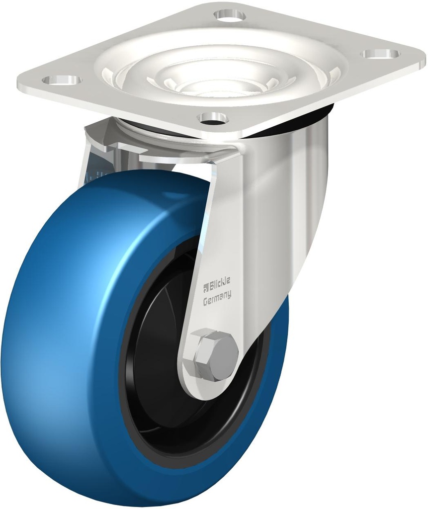 RUEDA GIRATORIA POLIURETANO INOXIDABLE LEX-POBS 100XKA 901233 BLICKLE
