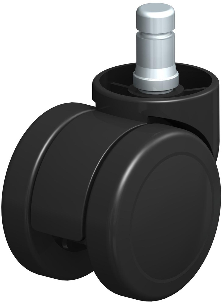 RUEDA DOBLE TERMOPLASTICA  2" CON PIN LKDB-PUA 50G-ES  50KG 845577 BLICKLE