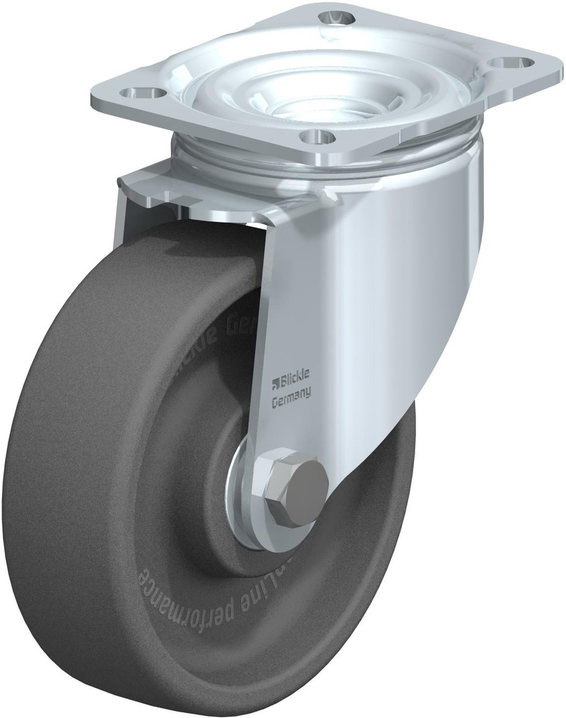 RUEDA GIRATORIA POLIAMIDA CALOR 125X40MM 300KG POHI125X40MM 754691 BLICKLE