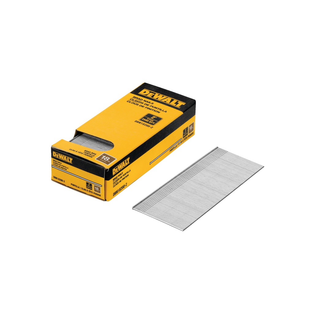 CLAVOS CAL.18 2" CAJA 2500 DBN18200-2 DEWALT