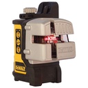 NIVEL LASER VERTICAL- HORIZONTAL MULTI-LINEA AA DW089K-QU ROJO DEWALT