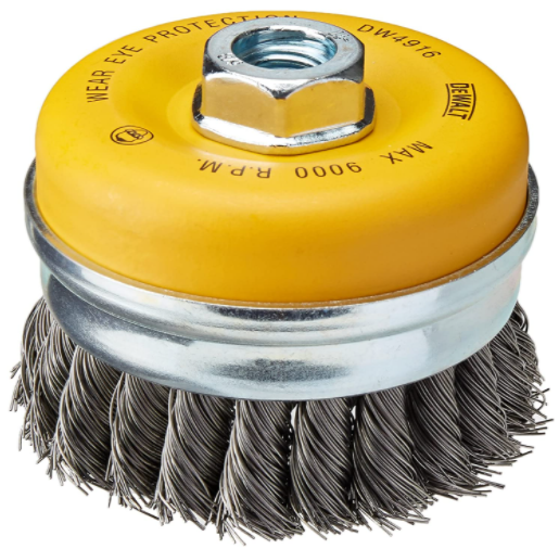 CEPILLO COPA  ALAMBRE TRENZADO 4"X5/8" DW4916