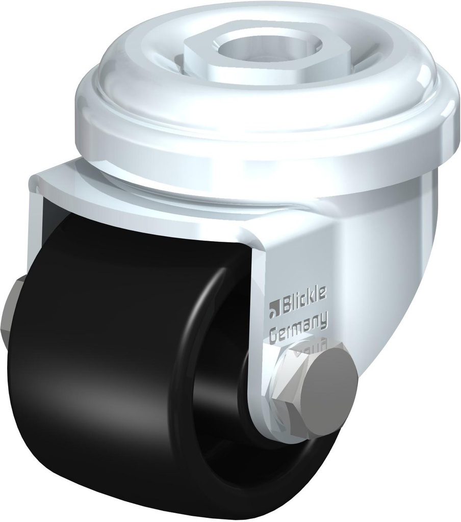 RUEDA GIRATORIA AGUJERO PASANTE POLIAMIDA 6 35X25MM 75KG LRA-POA 35G 226191 BLICKLE