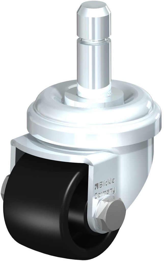 RUEDA GIRATORIA CON ESPIGA POLIAMIDA 6 35X25MM 75KG LRA-POA 35G-ES 431320 BLICKLE