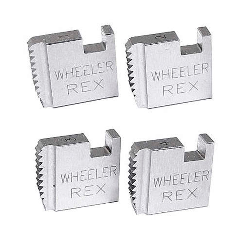JUEGO 4 DADOS PARA ROSCADORA MANUAL 4200 1-1/4" NPT 12R 837840 WHEELER REX