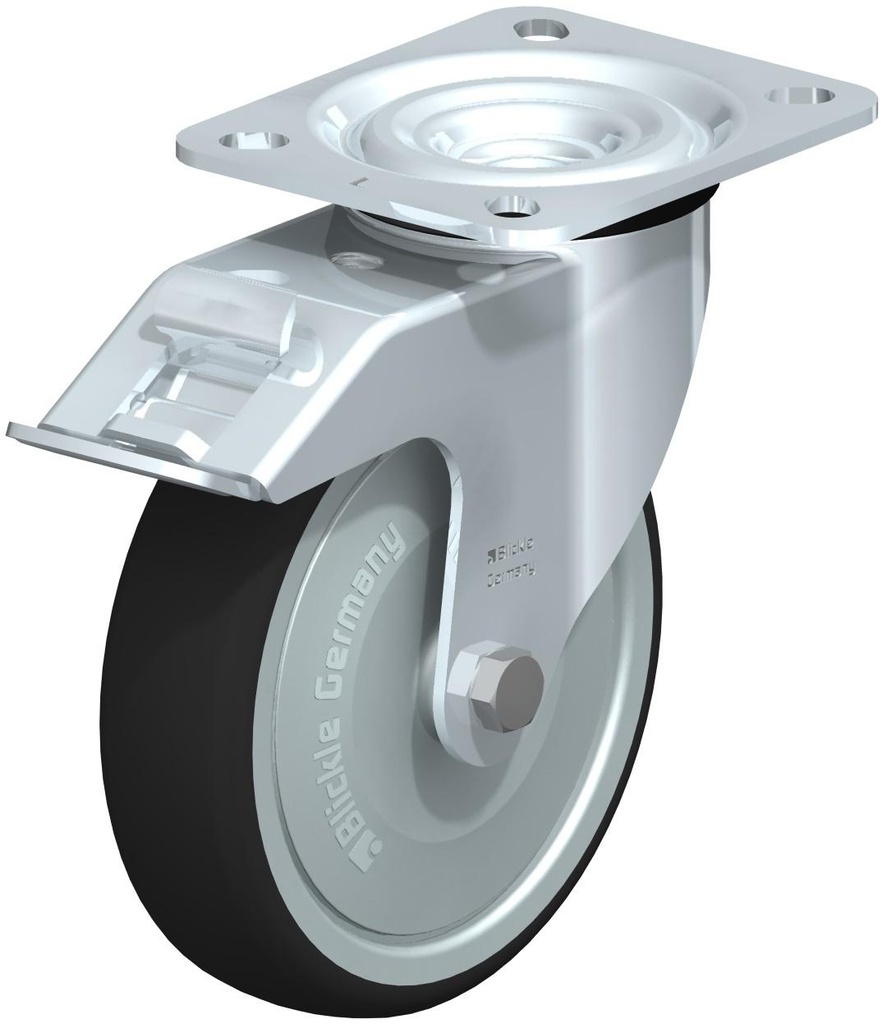 RUEDA GIRATORIA CON FRENO POLIAMIDA 125x32MM 200KGS L-PATH 125KF-FI 759142 BLICKLE